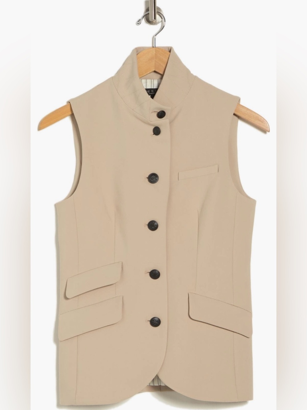 RAG & BONE Slade vest in Stone / US 6